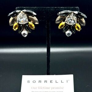 Sorrelli Black and Gold Crystal Earrings
